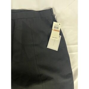 1.STATE Women's Black Step Into Fall Slit Hem Career Dress Pants Size 12